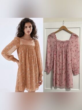 NWOTS Wilfred Alana mini babydoll Dress Sz XXS Spring Medley Pink